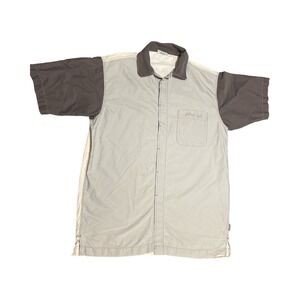 Vintage Brown Hornet‎ FUBU Platinum Men's  Button Up Shirt Size XL Rare